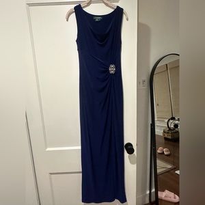 navy blue ralph lauren gown